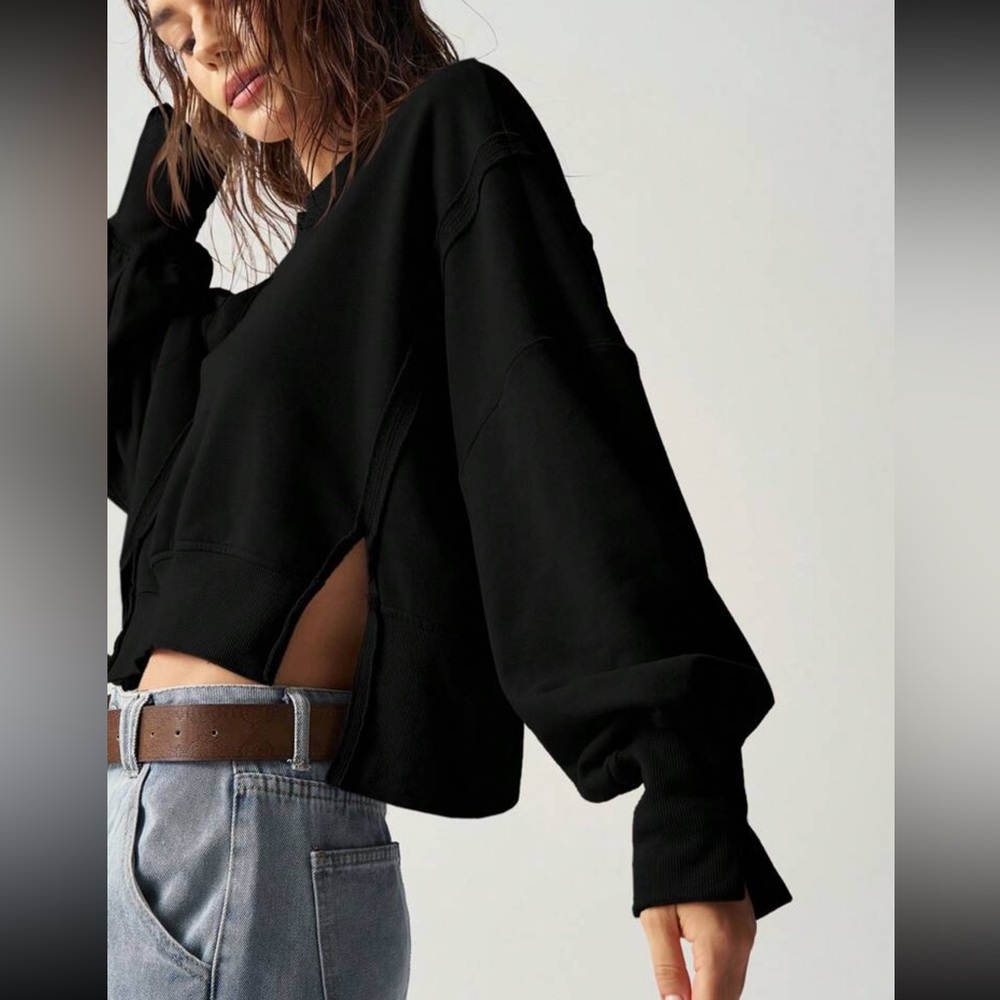 Women’s XL black cropped top